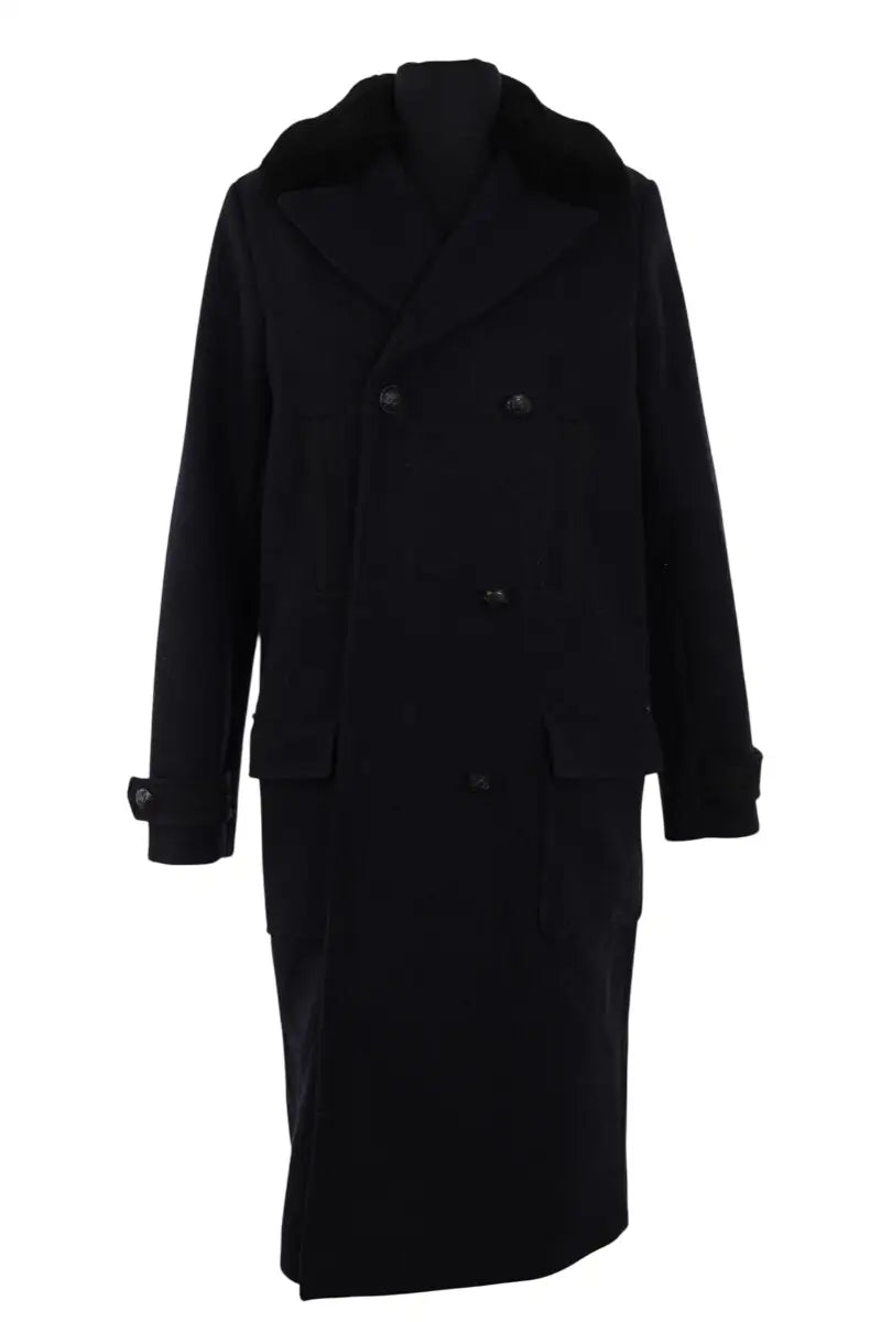 Manteau The Kooples Noir en Laine, taille M - Seconde Main