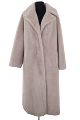 Manteau Plein Sud Gris en Daim, taille M - Seconde Main