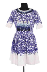 Robe Manoush Bleu en Coton, taille M - Seconde Main