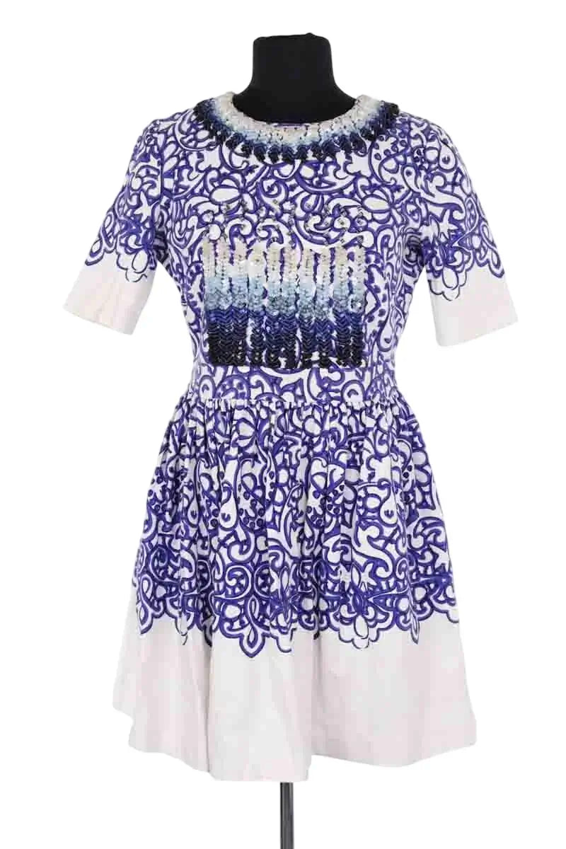 Robe Manoush Bleu en Coton, taille M - Seconde Main