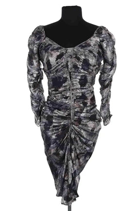 Robe Isabel Marant Argent en Synthétique, taille XS - Seconde Main
