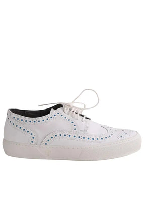 Chaussures à lacets Robert Clergerie Blanc en Cuir, taille 38 - Seconde Main