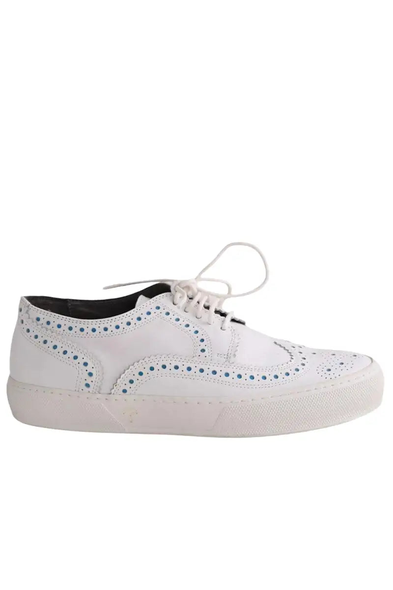 Chaussures à lacets Robert Clergerie Blanc en Cuir, taille 38 - Seconde Main