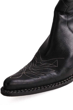 Santiags Free Lance Noir en Cuir