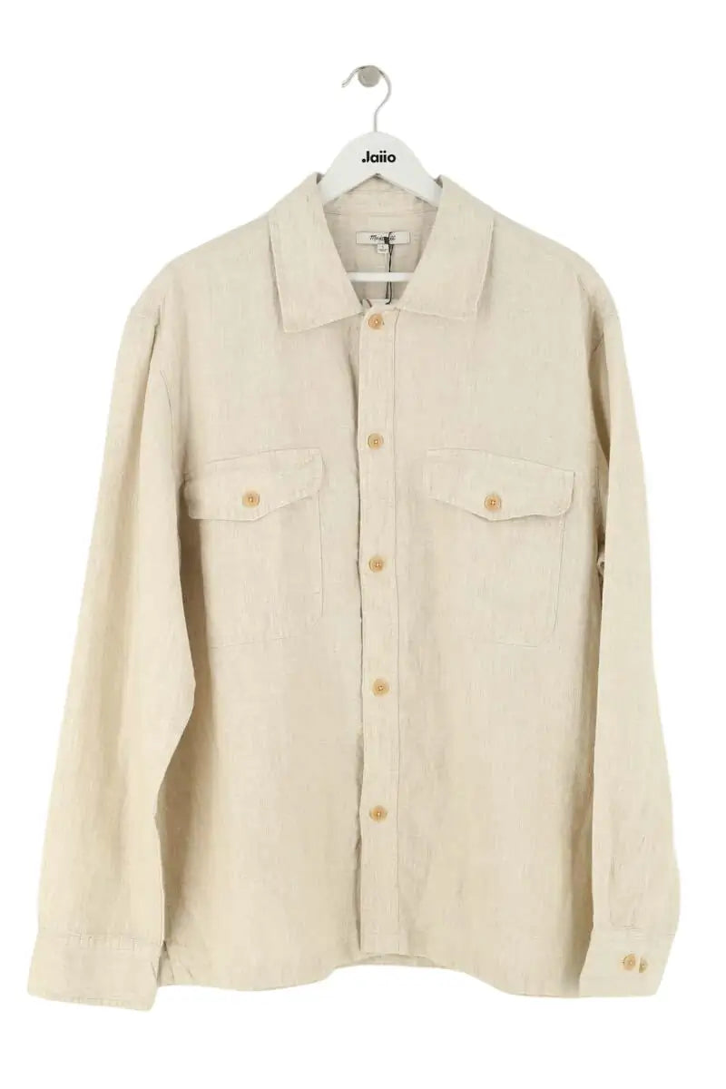 Chemise Madewell Beige en Lin, taille L - Seconde Main