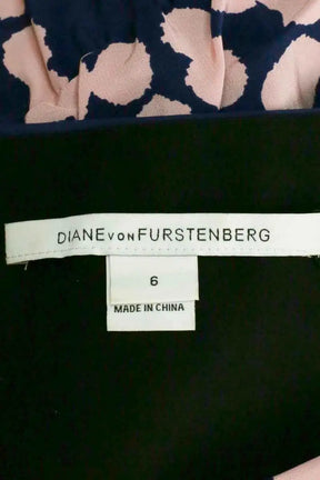Robe Diane Von Furstenberg Marine en Viscose