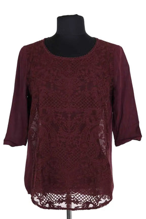 Blouse The Kooples Bordeaux en Synthétique, taille XS - Seconde Main
