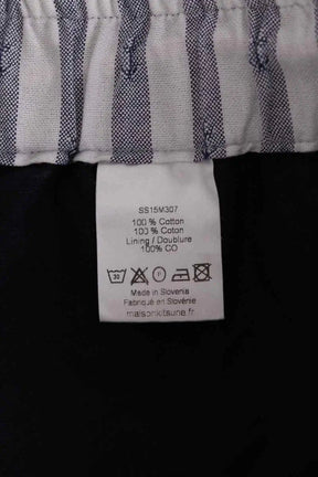 Short Kitsuné Marine en Coton