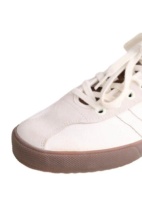 Baskets basses Lacoste Beige en Tissu