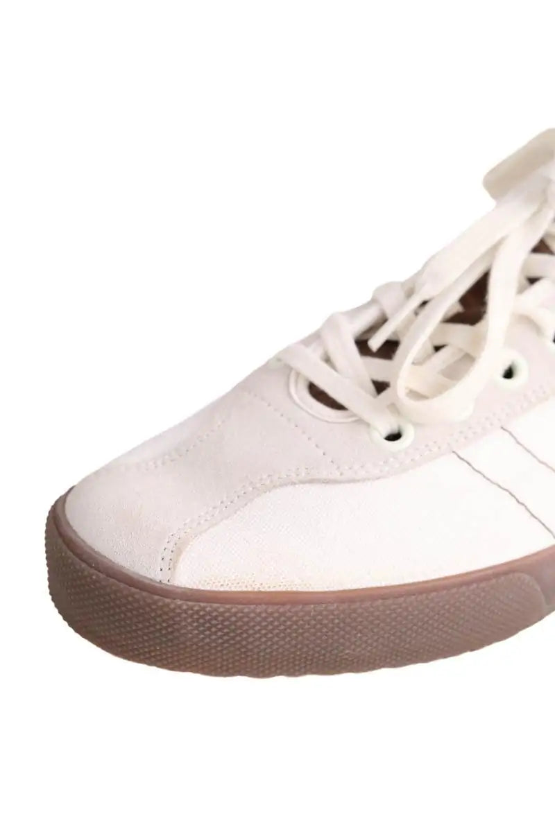 Baskets basses Lacoste Beige en Tissu