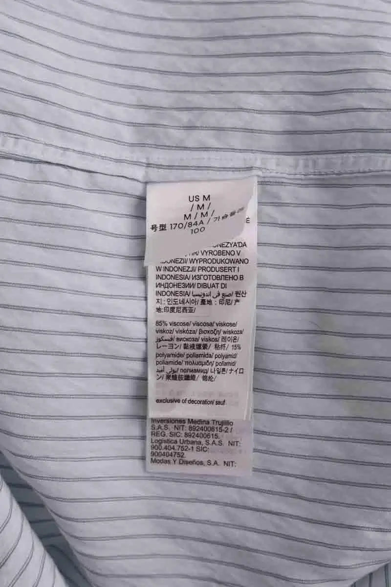 Chemise Calvin Klein Bleu en Coton