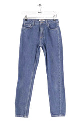 Jean droit Balzac Bleu en Coton, taille XS - Seconde Main
