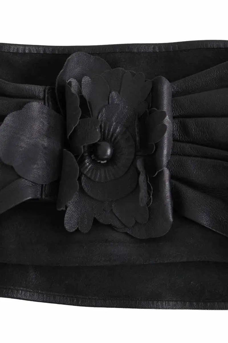 Ceinture en cuir Sportmax Anthracite en Cuir