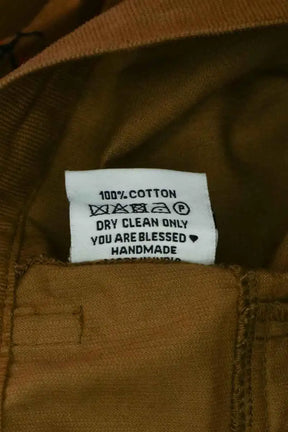 Pantalon large Monoki Camel en Coton