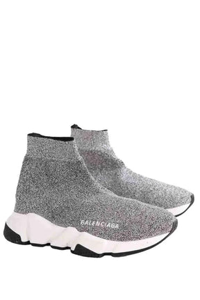 Baskets Balenciaga Speed Argent en Caoutchouc