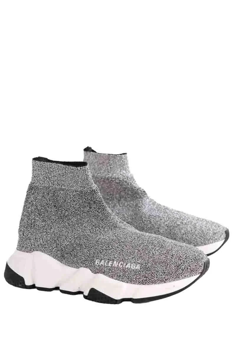 Baskets Balenciaga Speed Argent en Caoutchouc
