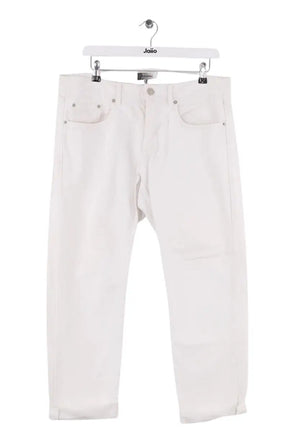 Jean droit Isabel Marant Blanc en Coton, taille L - Seconde Main