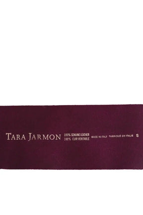 Ceinture en cuir Tara Jarmon Violet en Cuir