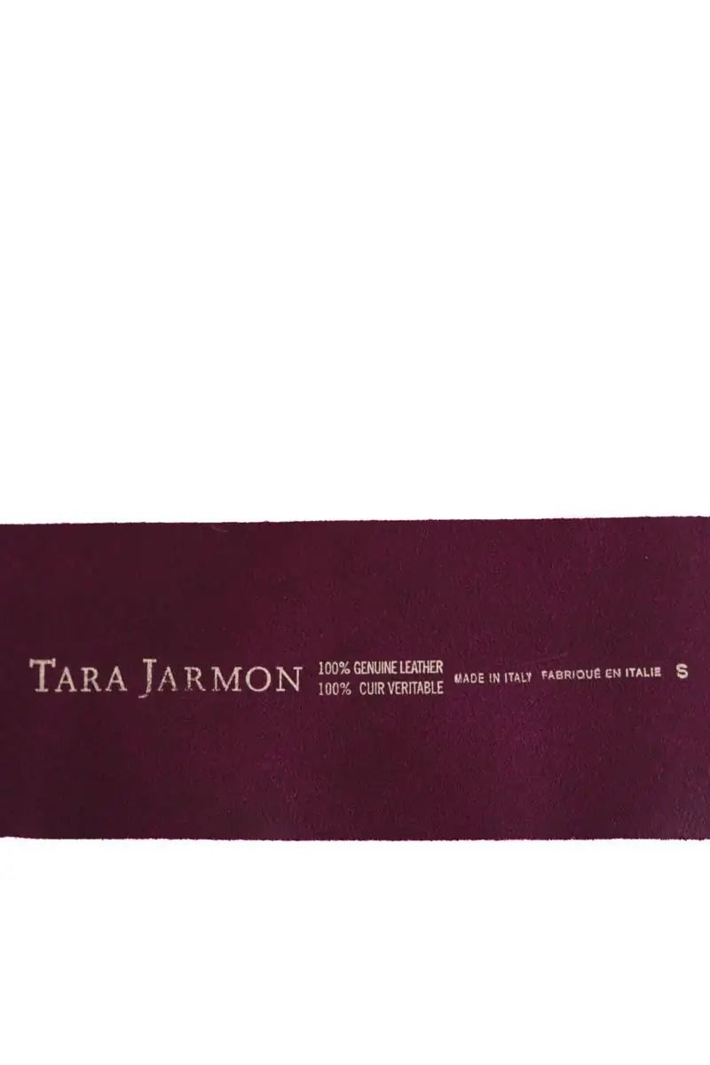 Ceinture en cuir Tara Jarmon Violet en Cuir