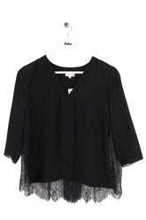 Blouse Claudie Pierlot Noir en Soie, taille S - Seconde Main