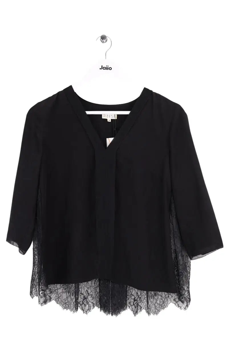 Blouse Claudie Pierlot Noir en Soie, taille S - Seconde Main