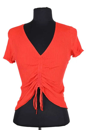 Top Maje Rouge en Viscose, taille S - Seconde Main
