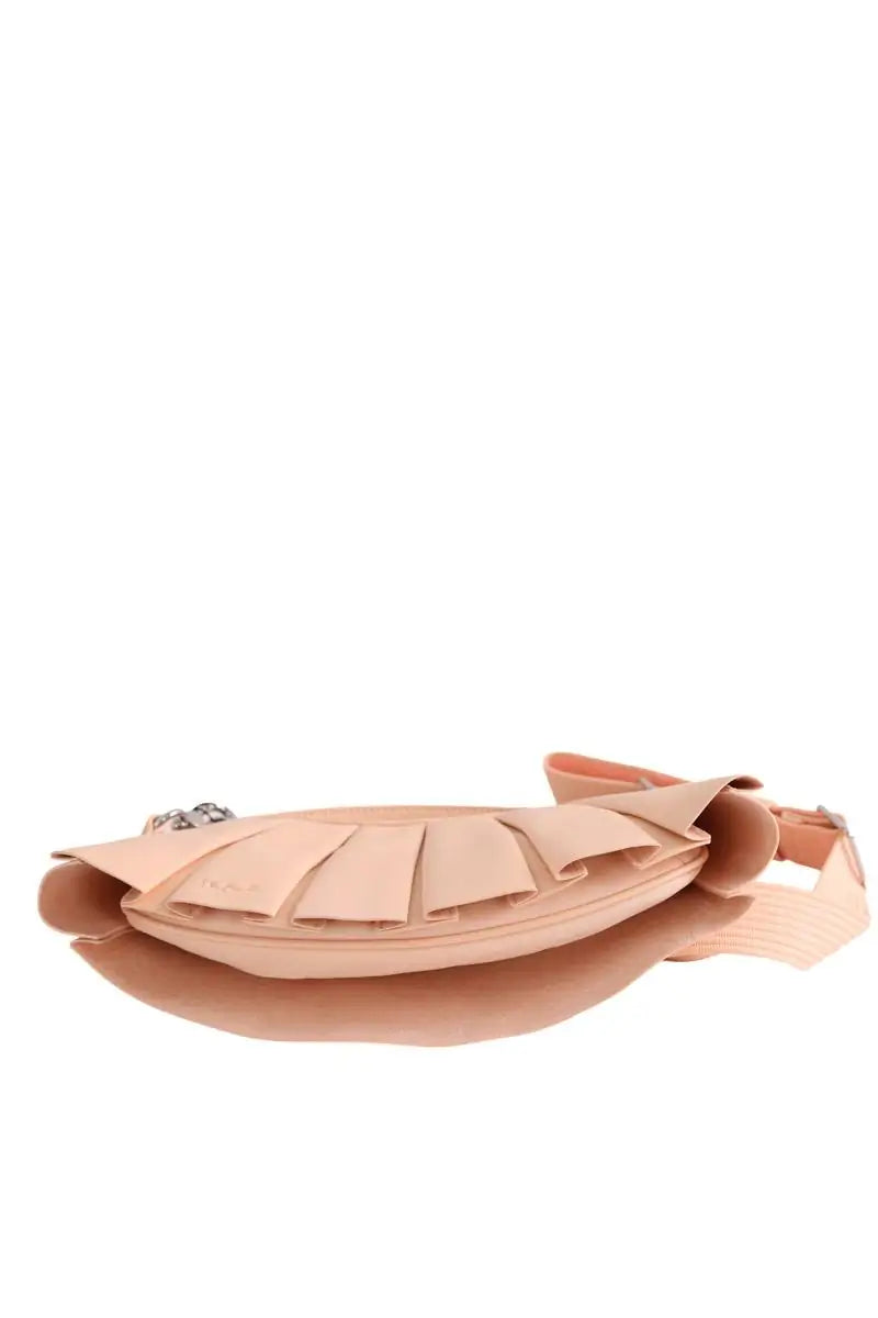 Sac à bandoulière Lacoste Lenglen cuir Défilé Rose en Cuir