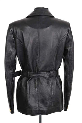 Manteau Chloé Noir en Cuir