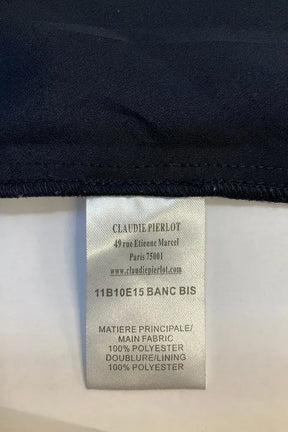 Blouse Claudie Pierlot Marine en Synthétique