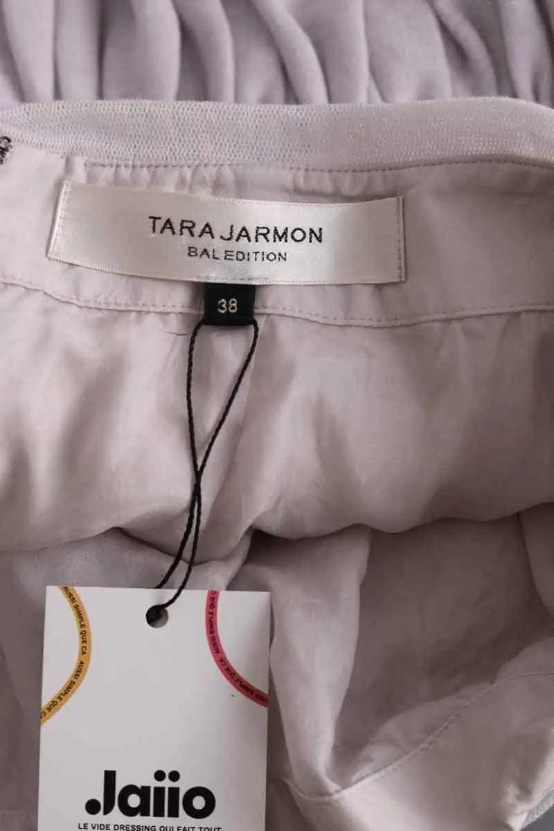 Mini jupe Tara Jarmon Gris en Synthétique