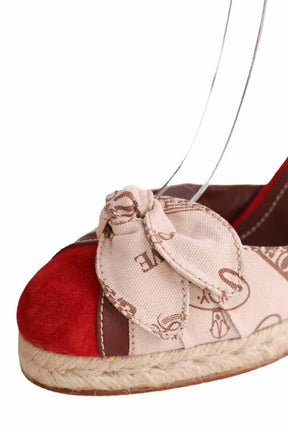 Sandales Loewe Beige en Tissu