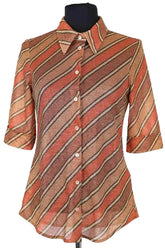 Top Attic And Barn Marron en Synthétique, taille S - Seconde Main