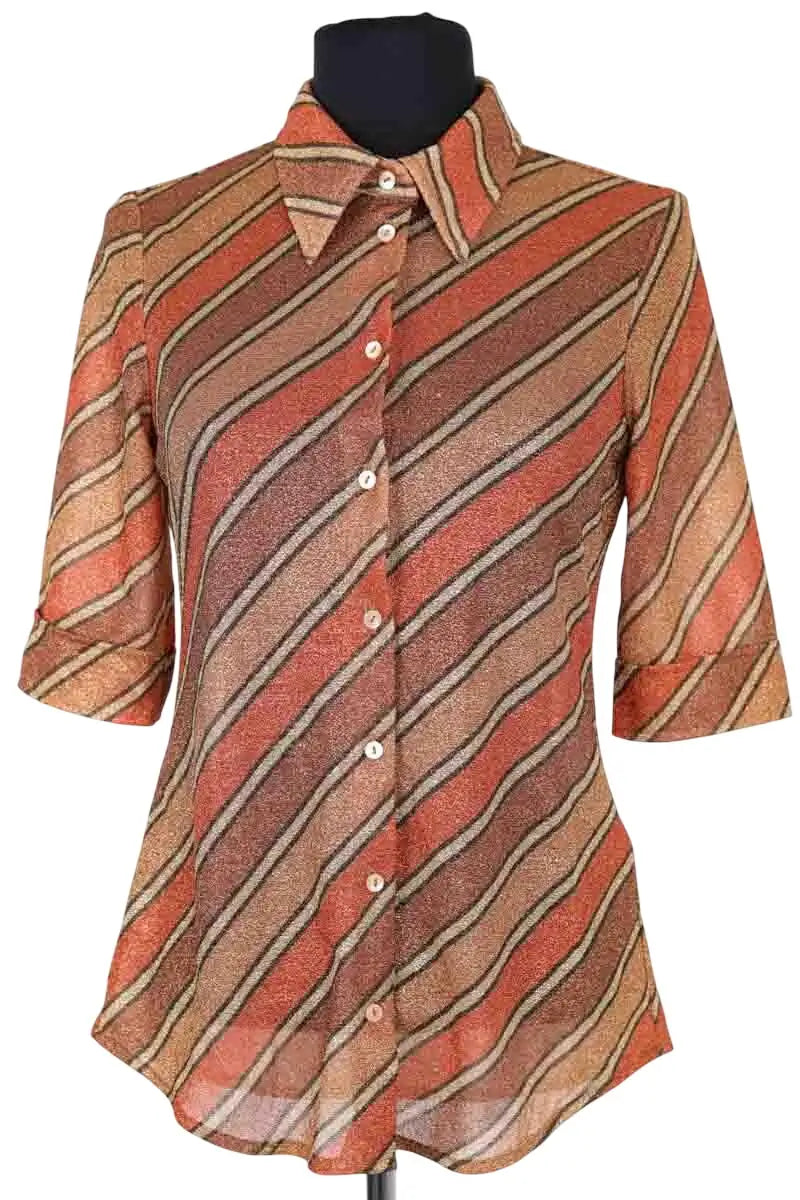 Top Attic And Barn Marron en Synthétique, taille S - Seconde Main