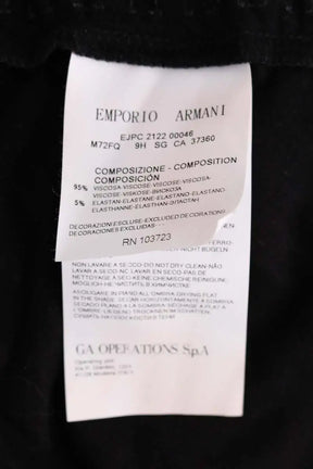 Top Emporio Armani Noir en Viscose