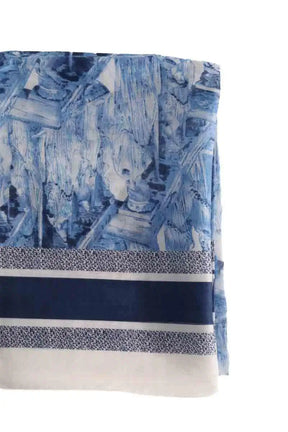 Carré Dior Bleu en Coton