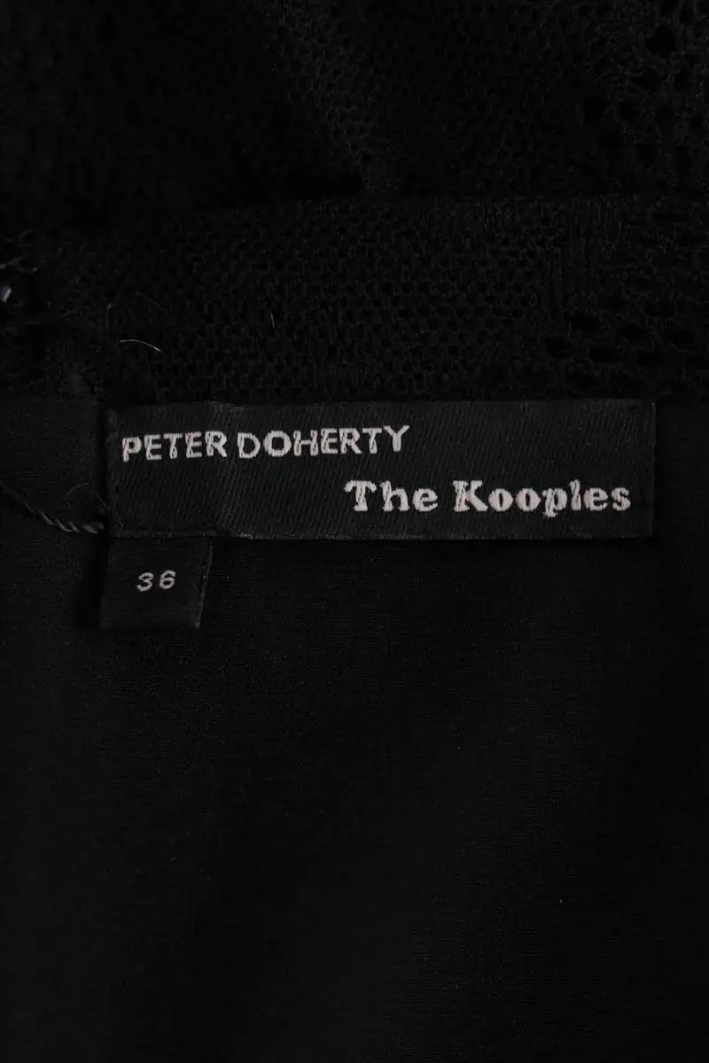 Jupe The Kooples Noir en Laine