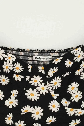 T-shirt Reformation Noir en Viscose