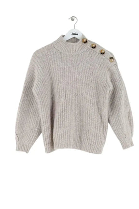 Pull Sézane Ecru en Laine, taille S - Seconde Main
