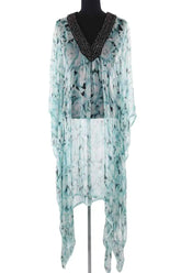 Robe de plage Missoni Bleu en Soie, taille TU - Seconde Main