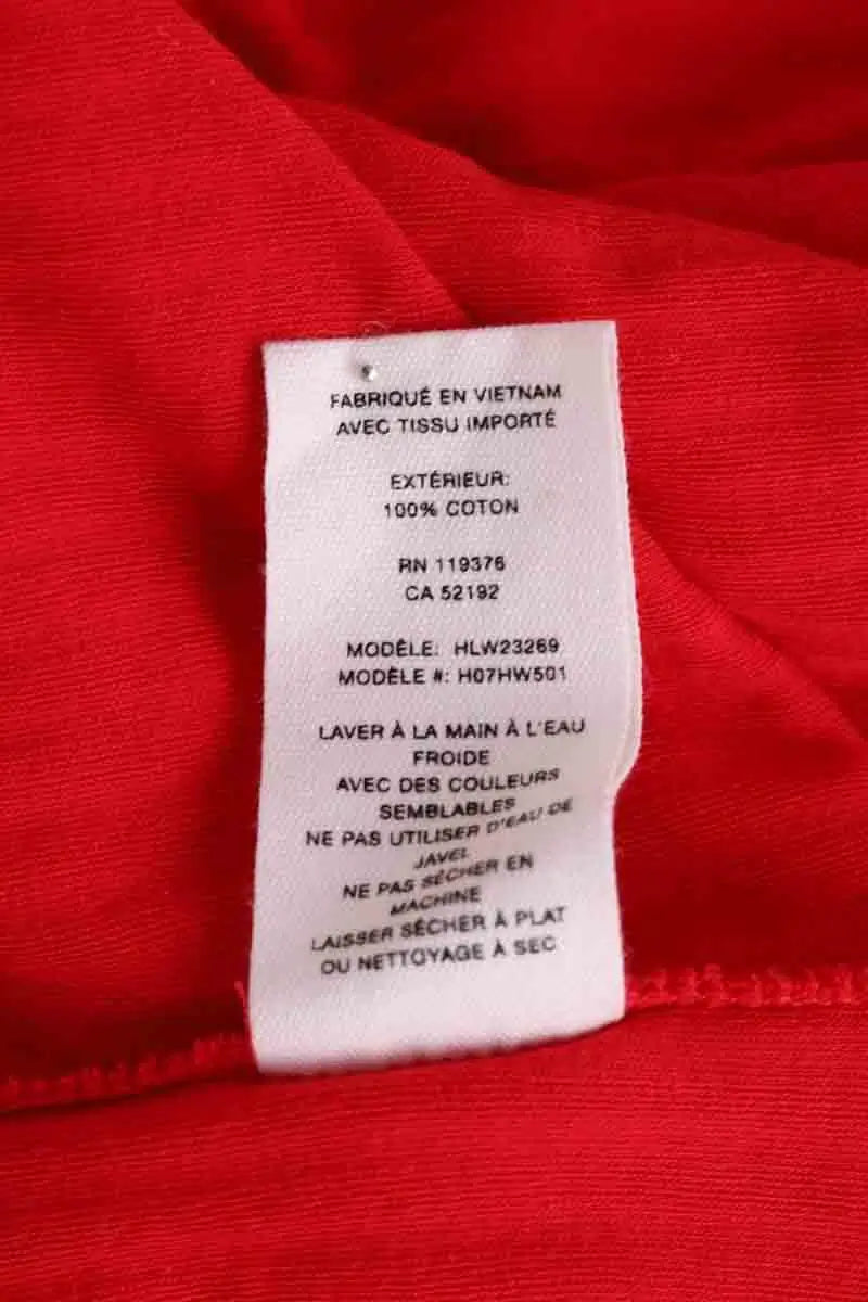 Top Helmut Lang Rouge en Coton