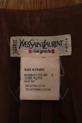 Veste Yves Saint Laurent Beige en Coton
