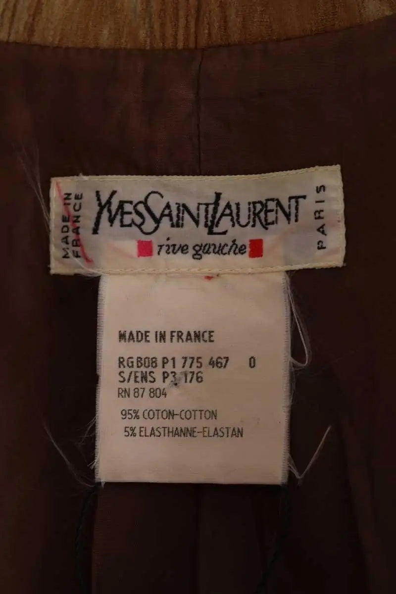 Veste Yves Saint Laurent Beige en Coton