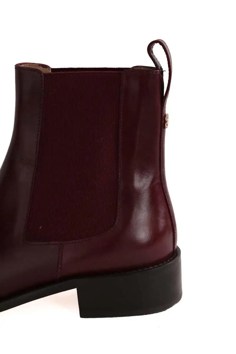 Boots LK Bennett Hattie Bordeaux en Cuir