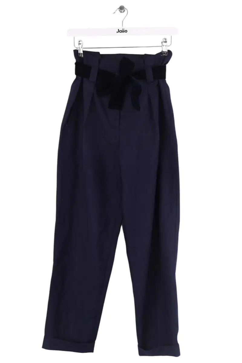 Pantalon Claudie Pierlot Marine en Laine, taille S - Seconde Main