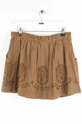 Jupe Sandro Camel en Lin