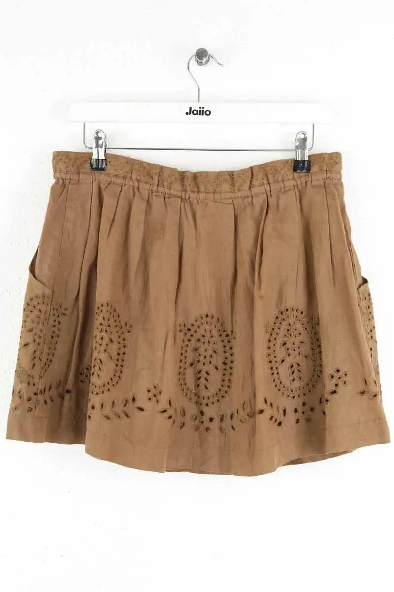 Jupe Sandro Camel en Lin