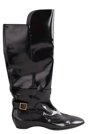 Bottes Tod's Noir en Cuir verni, taille 40 - Seconde Main