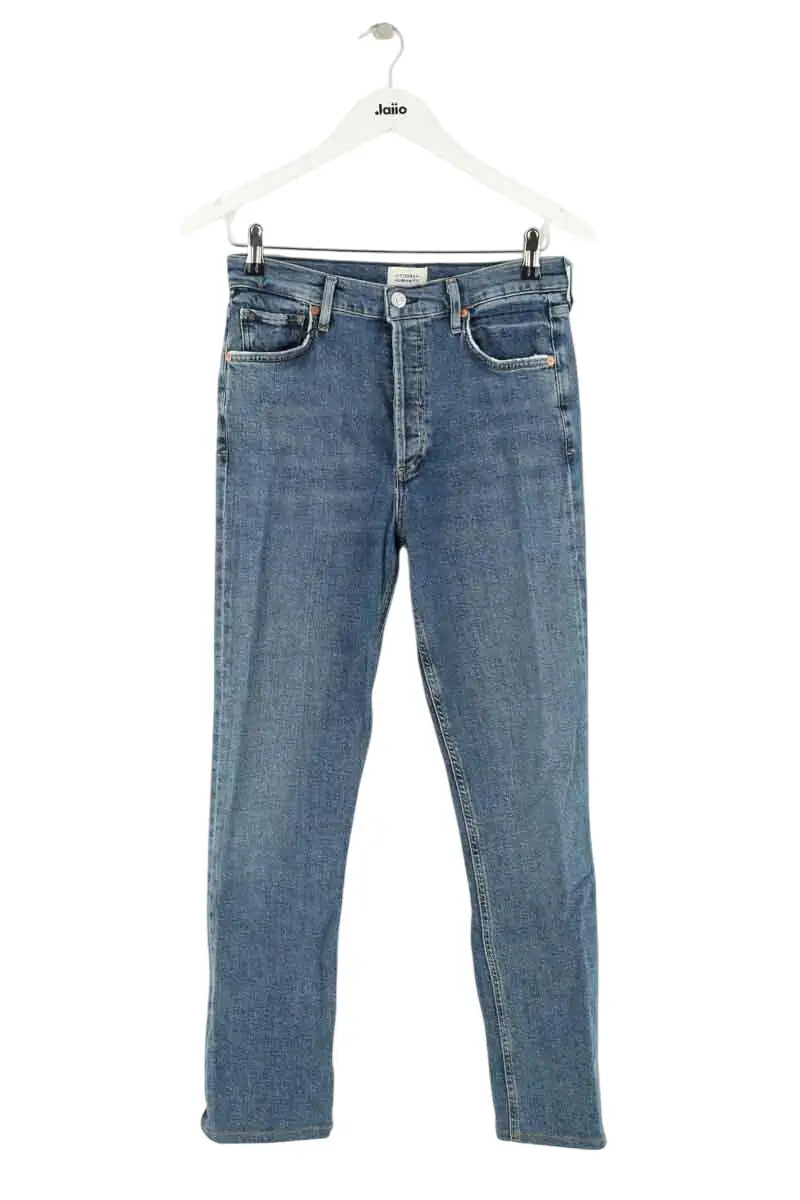 Jean droit Citizens of Humanity Bleu en Coton, taille M - Seconde Main