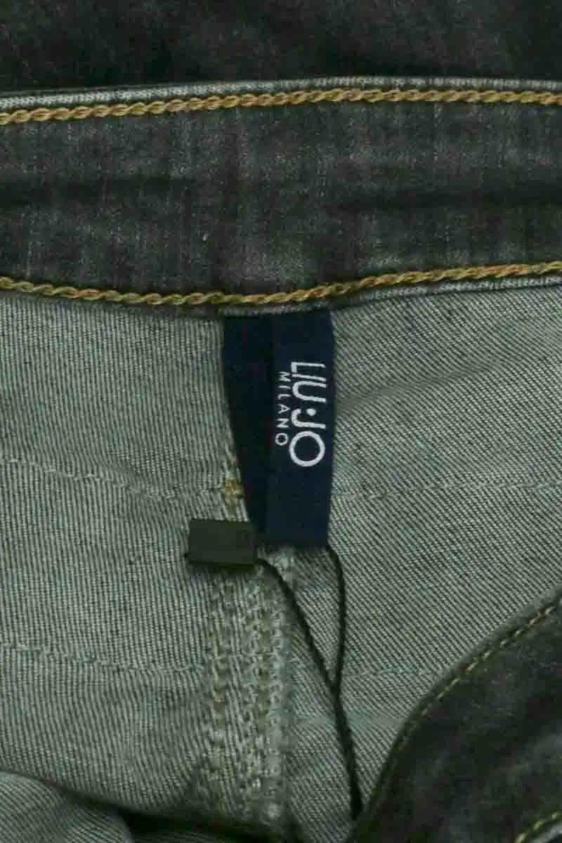 Jean slim Liu Jo Gris en Coton