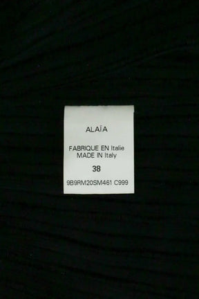 Robe Alaïa Noir en Viscose